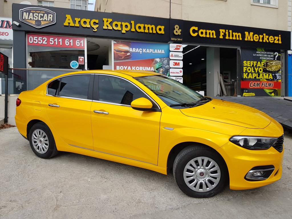 Sarı Taksi Kaplama Fiyatları araç kaplama, taksi kaplama, sarı taksi kaplama, folyo kaplama,